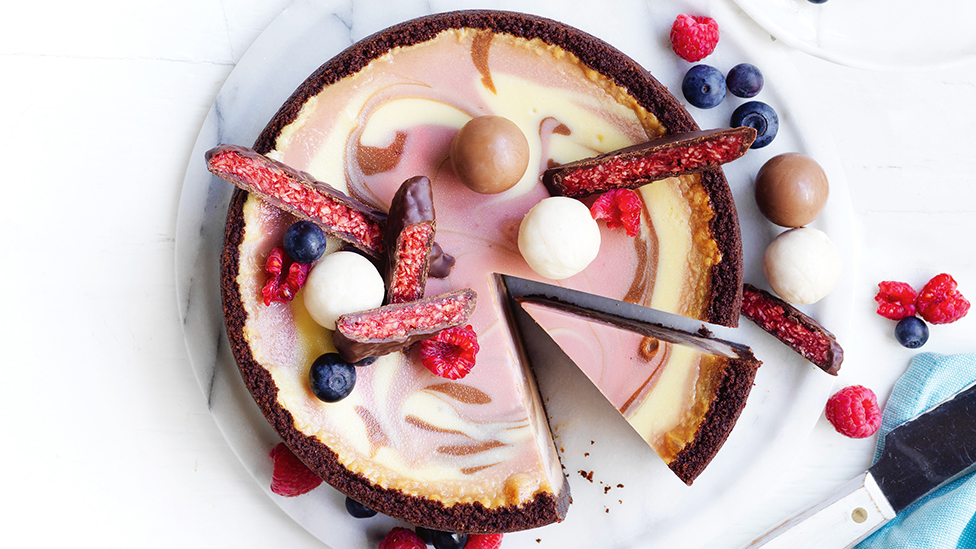 Quick and Easy Neapolitan cheesecake recipe Coles