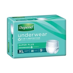 Depend Underwear Super Plus Extra Large | 9 Pack