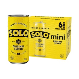 Solo Soft Drink Mini Cans 6x250ml | 6 Pack