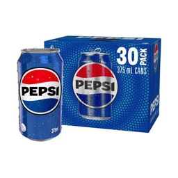 Pepsi Soft Drink Cola Cans Multipack 375ml | 30 Pack