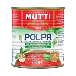 Mutti Polpa Finely Chopped Tomatoes With Basil | 790g