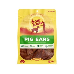 Bow Wow Pigs Ears Dog Treats | 5 pack