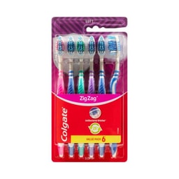 Colgate Zig Zag Value Pack Soft Toothbrush | 6 pack