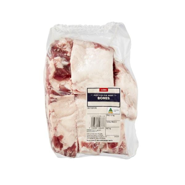 Coles No Added Hormone Beef Marrow Bones | approx 1.25Kg