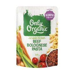 Only Organic Beef Bolognese Pasta 1-5 Years | 220g