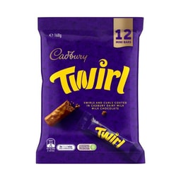 Cadbury Twirl Chocolate Sharepack 12 Pack | 168g