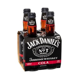 Jack Daniels & Cola Bottle 330ml | 4 Pack