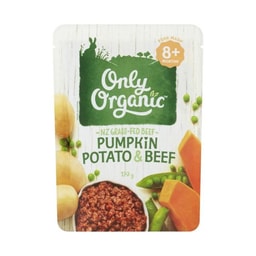 Only Organic Pumpkin Potato & Beef Baby Food 8+ Months | 170g