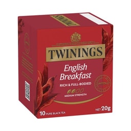 Twinings English Breakfast Tea Bags 10 Pack | 20g