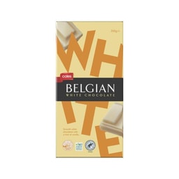 Coles Belgian White Chocolate Block | 200g