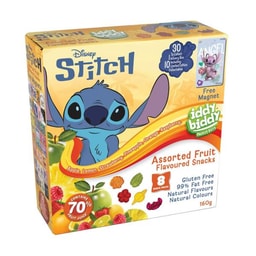 Iddy Biddy Assorted Fruit Flavoured Snacks 8 Pack | 160g