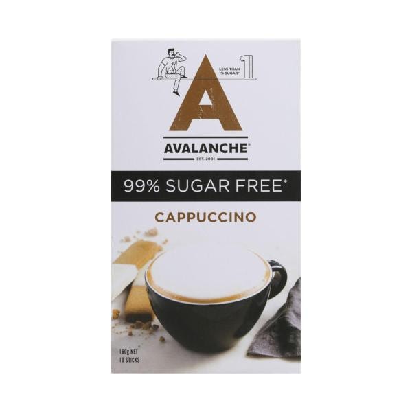 Avalanche Sugarfree Drinking Sachets Chocolate 10 Pack | 200g