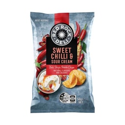 Red Rock Deli Potato Chips Sweet Chilli & Sour Cream | 50g