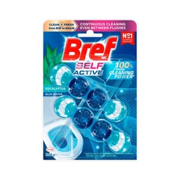 Buy Bref Power Active Toilet Cleaner Rim Block Ocean 2x50g 100g | Coles