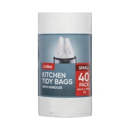 Coles Kitchen Tidy Bag Small | 40 pack