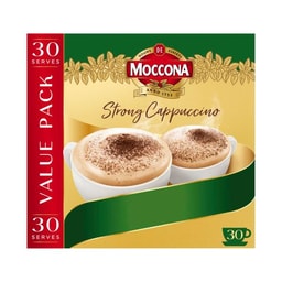 Moccona Cafe Classics Strong Cappuccino Coffee Sachets | 30 pack