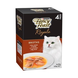 Fancy Feast Royale Broths Tuna Surimi & Prawn Cat Food 4x40g | 4 pack