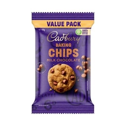 Cadbury Milk Chocolate Baking Chips Value Pack | 410g