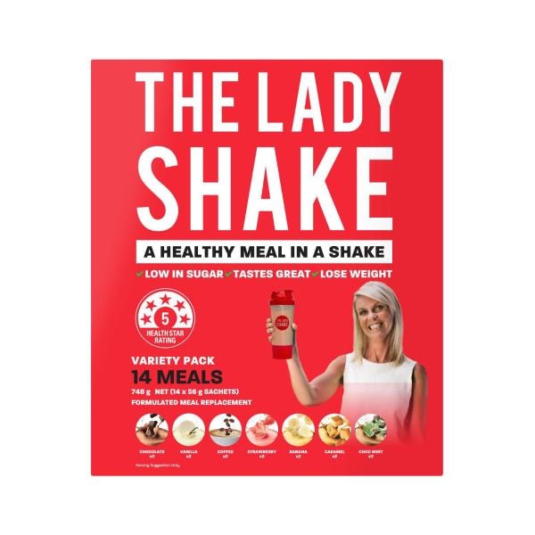 The Lady Shake Meal Replacement Variety 14 Pack