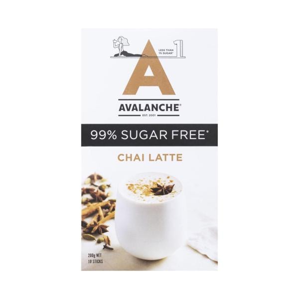 Avalanche Sugarfree Drinking Sachets Chocolate 10 Pack | 200g