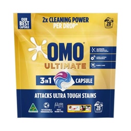 OMO Ultimate 3 in 1 Laundry Capsules 28 Washes | 28 pack