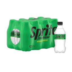 Sprite Zero Sugar Lemonade Soft Drink Multipack Bottles 12x300ml | 12 pack