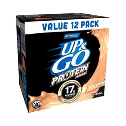 Sanitarium Up&go Protein Energize Liquid Breakfast Coffee Fridge Pack 12x250ml | 3L