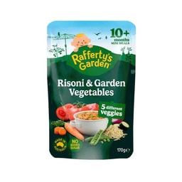 Rafferty's Garden Risoni Pasta & Garden Vegetables Baby Food Pouch Mini Meal 10+ Months | 170g