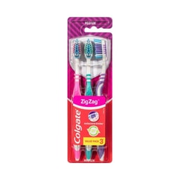 Colgate Zig Zag Medium Toothbrush | 3 Pack