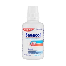 Colgate Savacol Antiseptic Fresh Mint Mouthwash Alcohol Free | 300mL