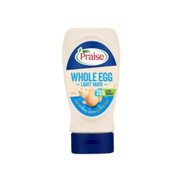 Praise Squeeze Less Sugar Light Whole Egg Mayo | 500g