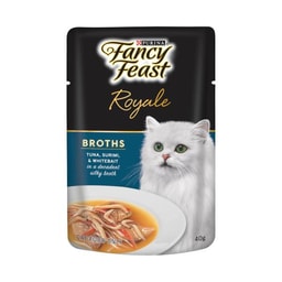 Fancy Feast Adult Royale Broths Tuna Whitebait Cat Food | 40g