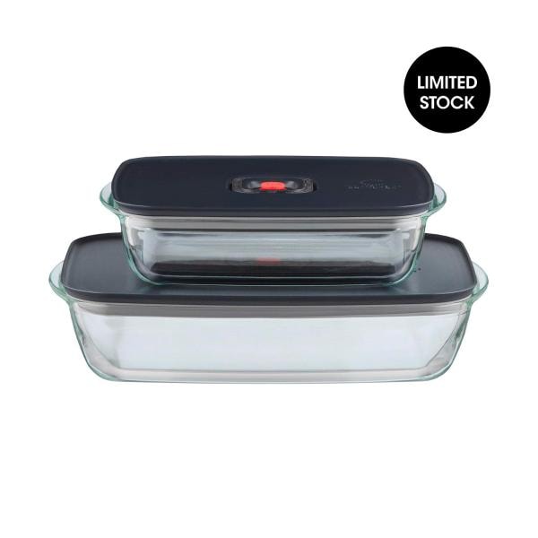 Curtis Stone Medium Glass Container | 1 Each