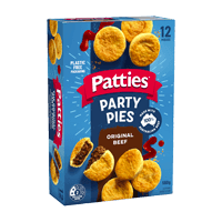 Patties frozen party pies