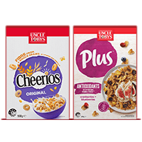 UNCLE TOBYS PLUS Pack Shots with 6 SKUs