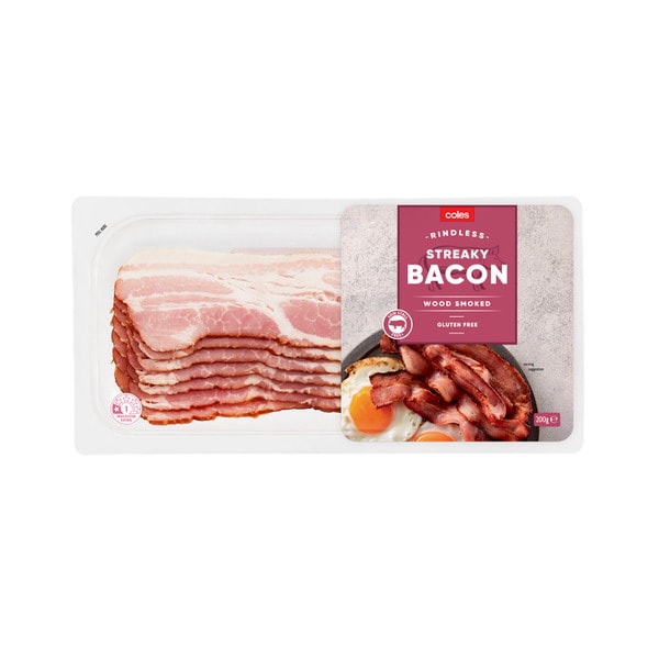 Coles Bacon Streaky | 200g