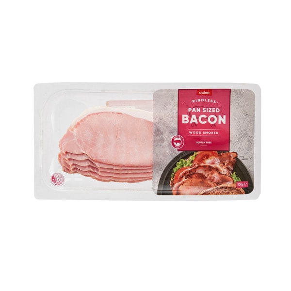 Coles Rindless Pan Sized Bacon | 200g