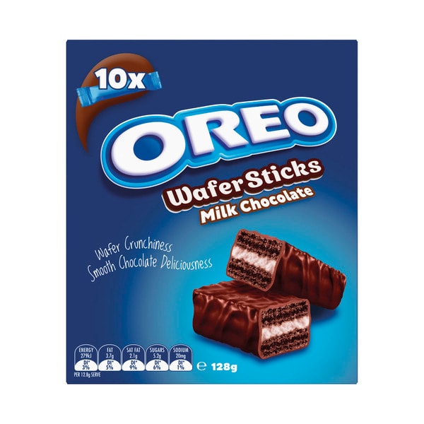 Oreo Milk Chocolate Wafer Sticks Biscuits 10 Pack | 128g