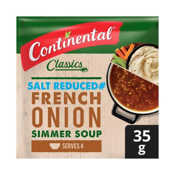 Continental French Onion Salt Reduced Soup Serves 4 | 35g