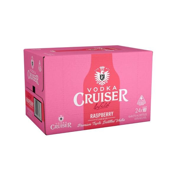 Vodka Cruiser Wild Raspberry 275mL | 24 Pack