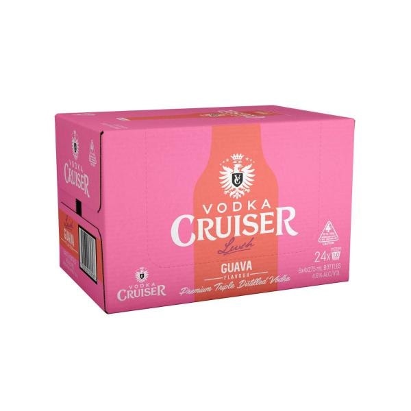 Vodka Cruiser Lush Guava 275mL | 24 Pack