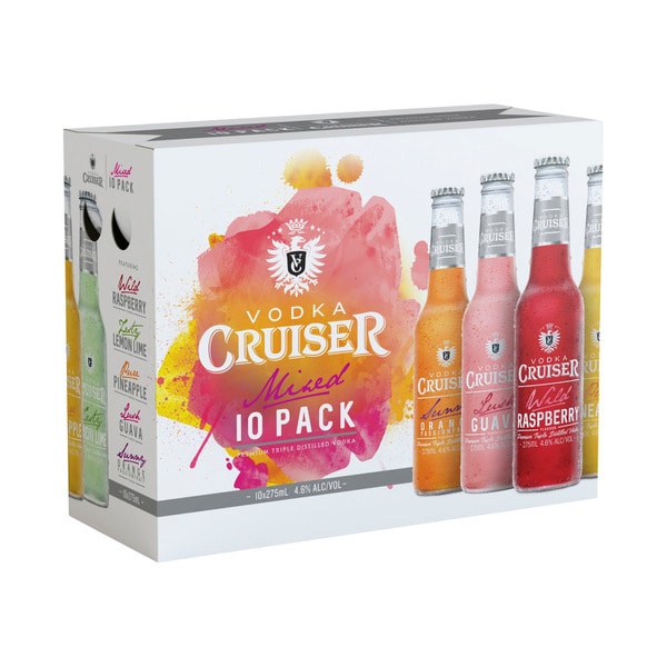 Vodka Cruiser Mixed 275mL | 10 Pack