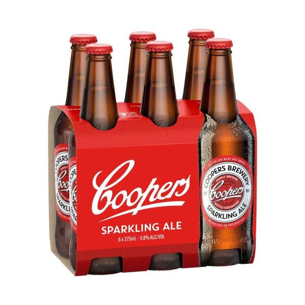 Coopers Sparkling Ale Bottle 375mL | 6 Pack