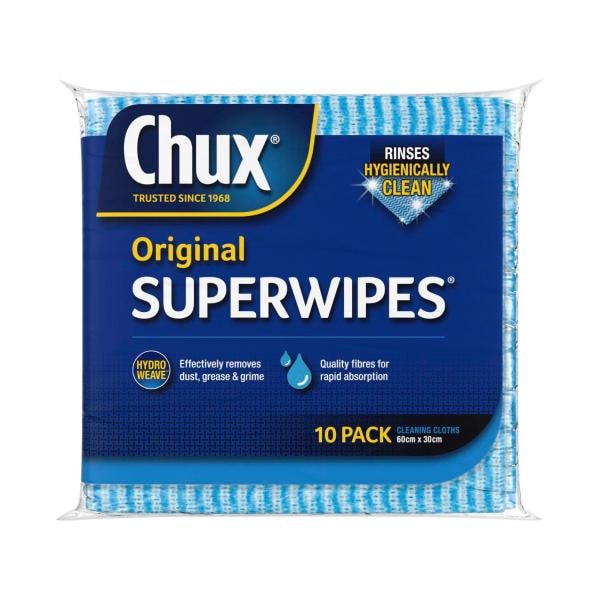 Chux Superwipes Regular Cleaning Cloths 60cm X 30cm | 10 pack