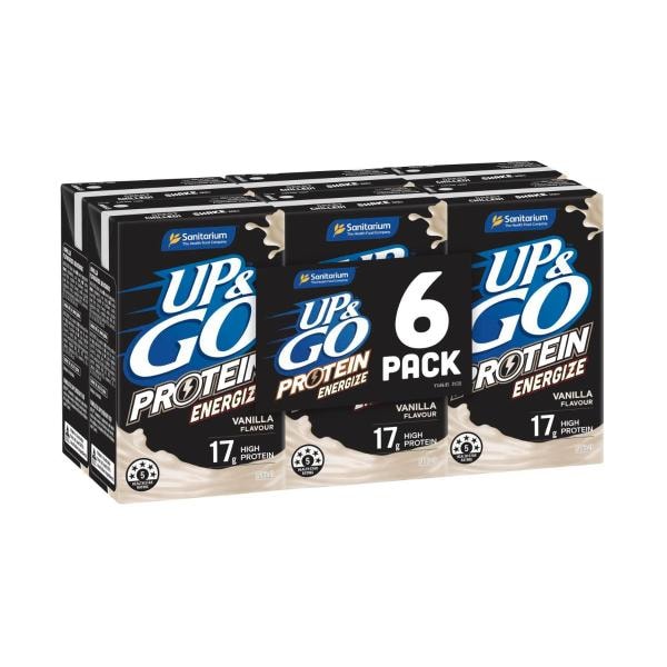 Sanitarium Up&Go Energize Vanilla 6x250mL | 1.5L