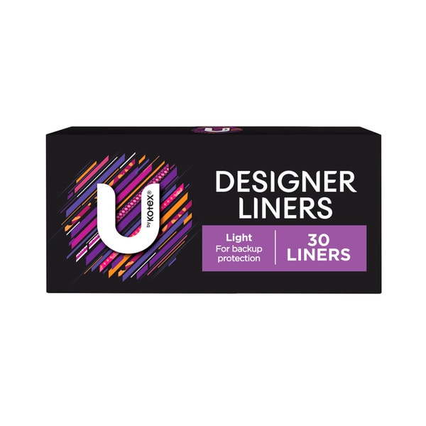 U by Kotex Designer Series Liners | 30 pack