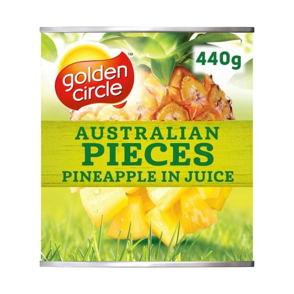 Golden Circle Pineapple Pieces in Natural Juice Canned | 440g