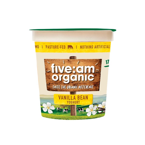 Five:AM Organic Vanilla Bean Yoghurt | 170g
