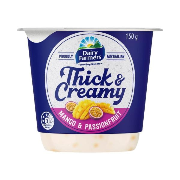 Dairy Farmers Thick & Creamy Mango Passionfruit Yoghurt | 150g