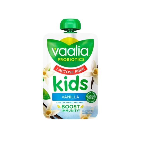 Vaalia Kids Lactose Free Vanilla Yoghurt Pouch | 140g